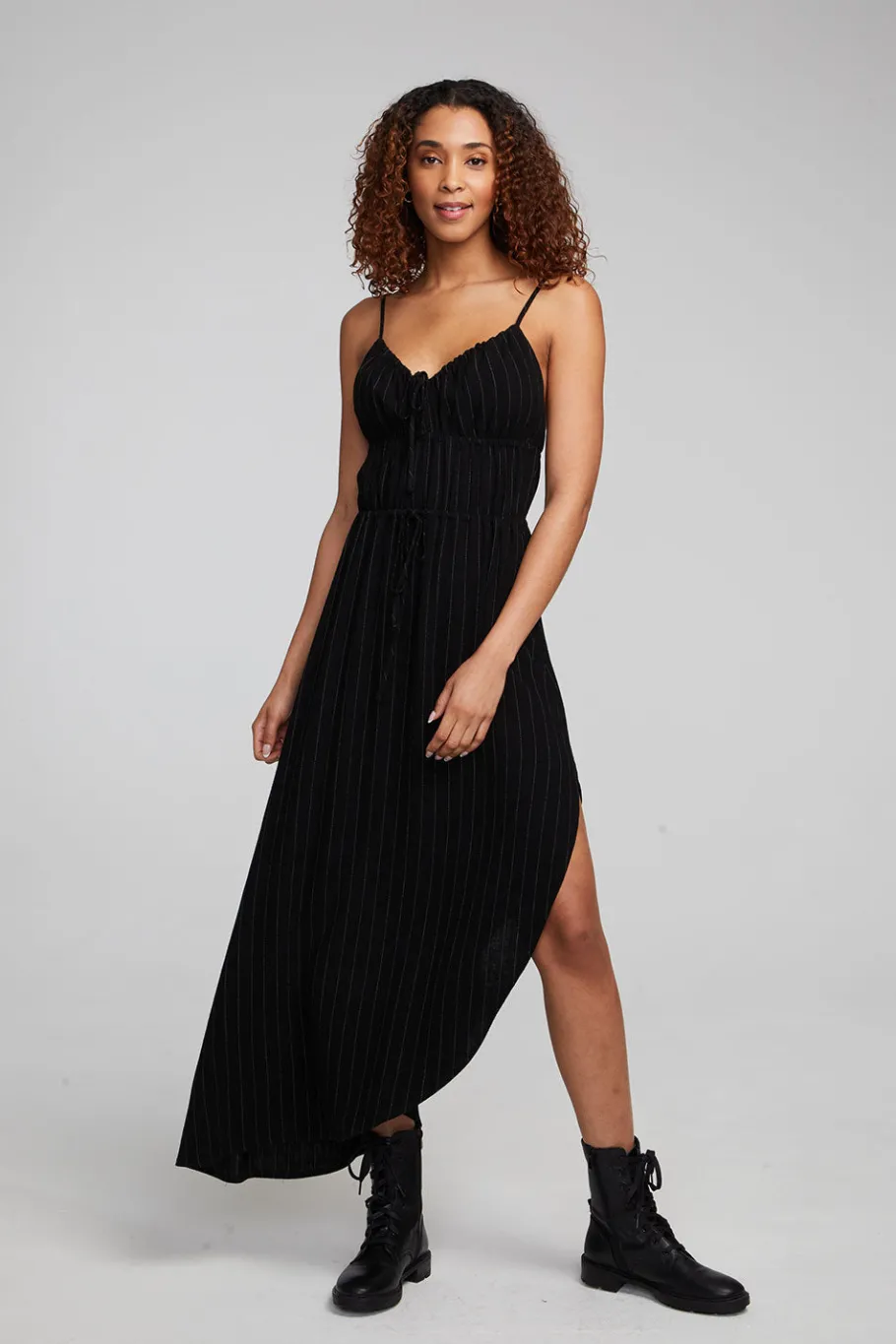 Store Chaser Brand Shirley Beverly Pinstripe Slip Dress