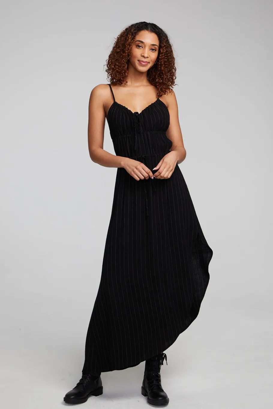 Store Chaser Brand Shirley Beverly Pinstripe Slip Dress
