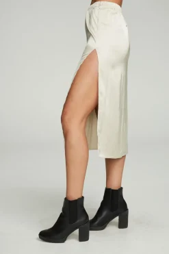 Sale Chaser Brand Side Slit Midi Skirt