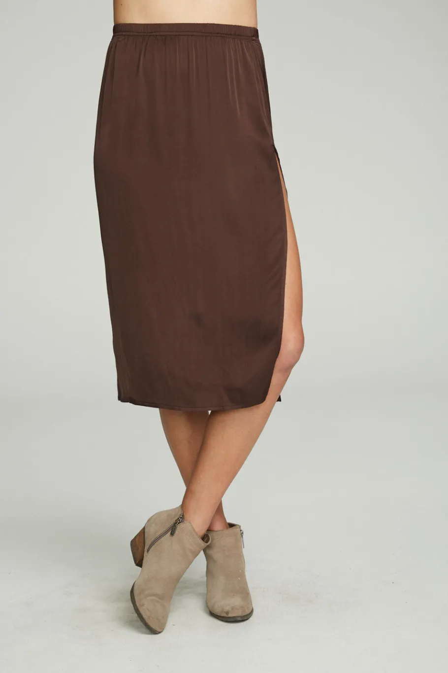 Sale Chaser Brand Side Slit Midi Skirt
