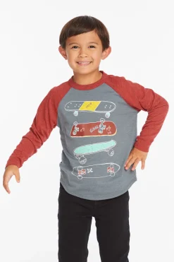 Best Chaser Brand Skater Life Boys Baseball Tee