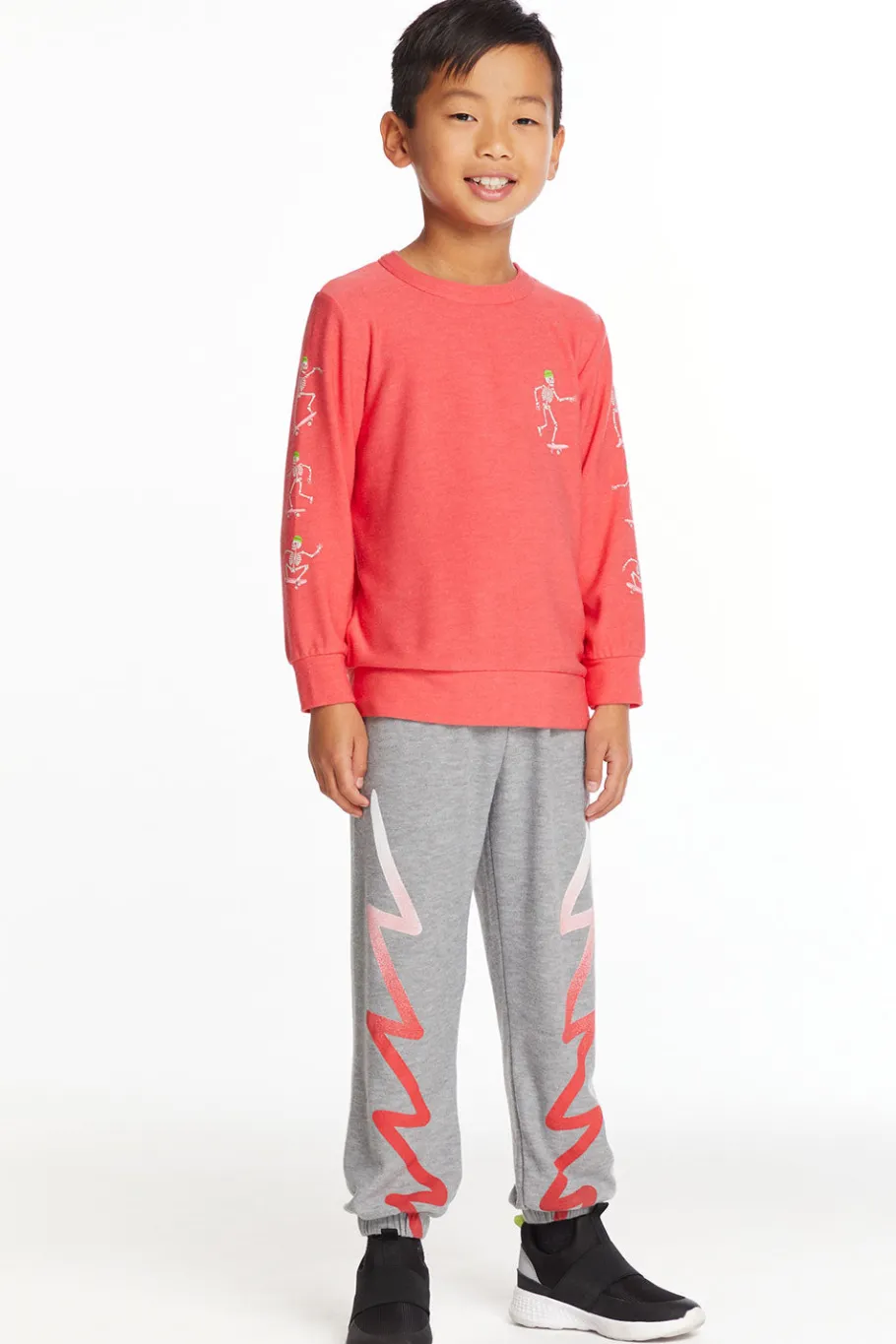 Discount Chaser Brand Skeleton Skater Boys Long Sleeve