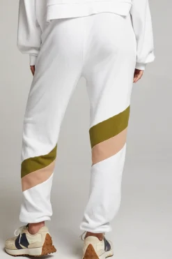 New Chaser Brand Skull Sand Color Block Joggers