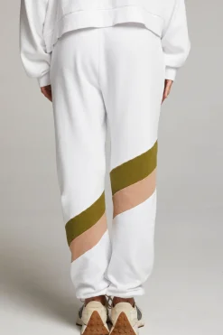 New Chaser Brand Skull Sand Color Block Joggers