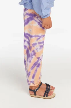 Online Chaser Brand Slim Peach Lavender Tie Dye Girls Slouchy Pant