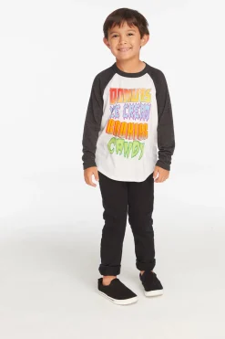 Fashion Chaser Brand Snack Attack Baseball Tee