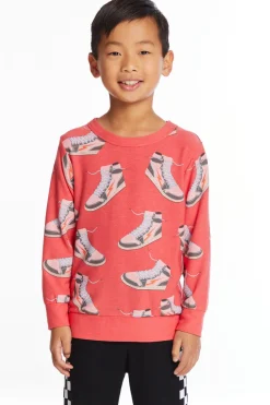 Clearance Chaser Brand Sneaker Time Boys Long Sleeve Tee