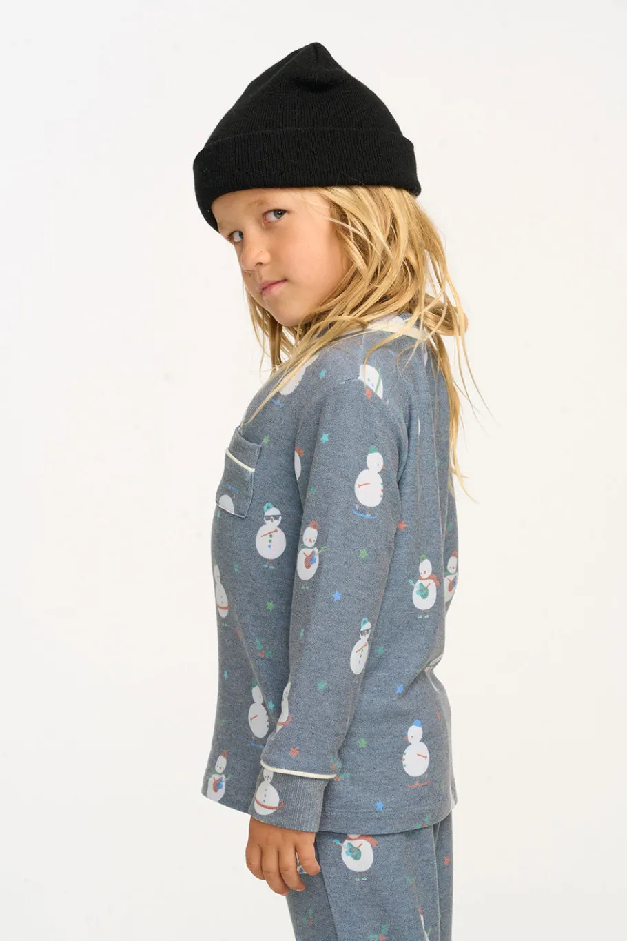 Flash Sale Chaser Brand Snowman Fun Long Sleeve Pocket Shirt