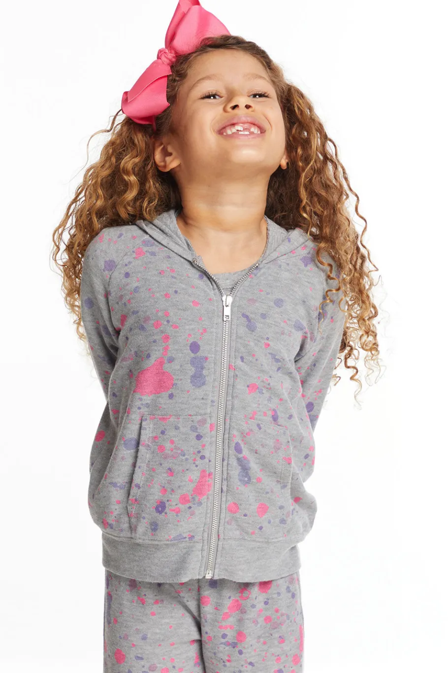 New Chaser Brand Splatter Paint Zip-up Hoodie