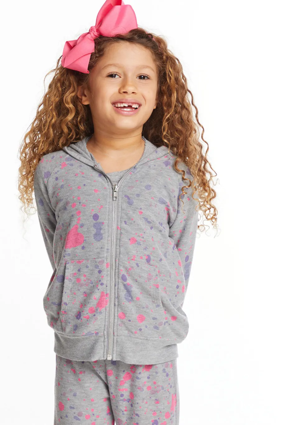 New Chaser Brand Splatter Paint Zip-up Hoodie