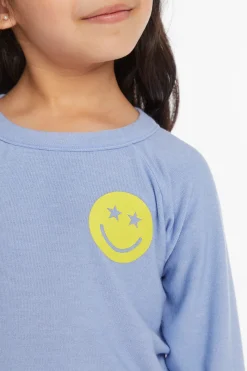 Fashion Chaser Brand Stars Smiley Cozy Knit Girls Pullover