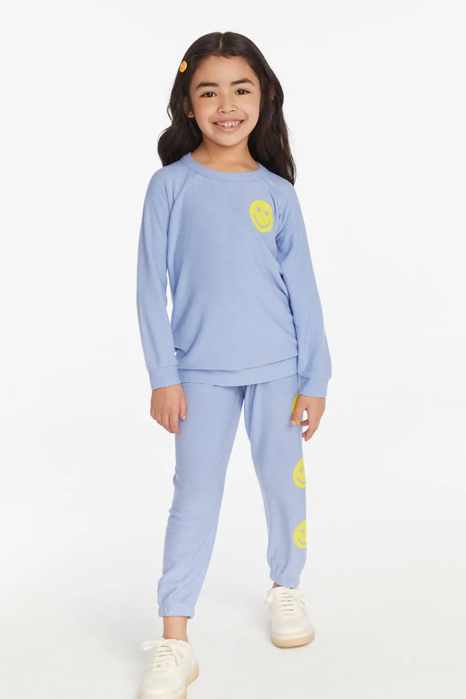 Fashion Chaser Brand Stars Smiley Cozy Knit Girls Pullover