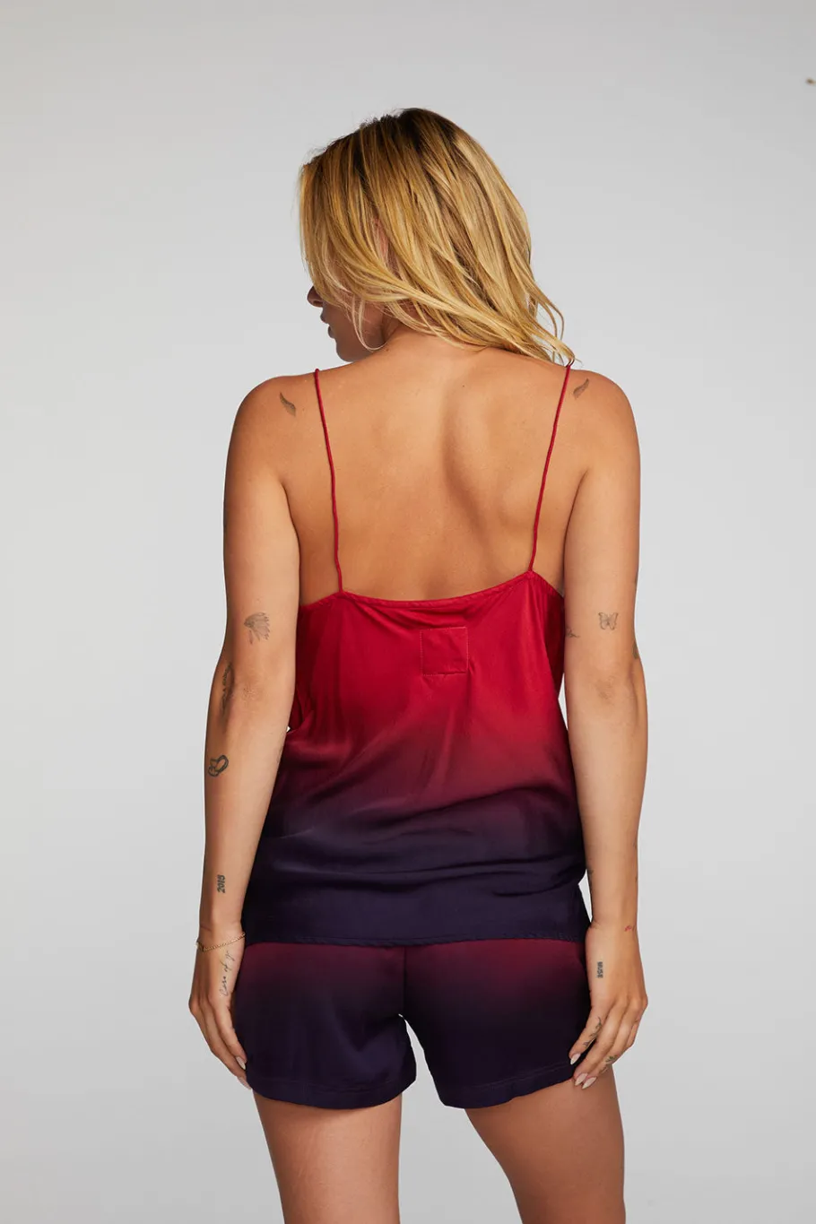 Cheap Chaser Brand Stretch Silky Woven Tank Top