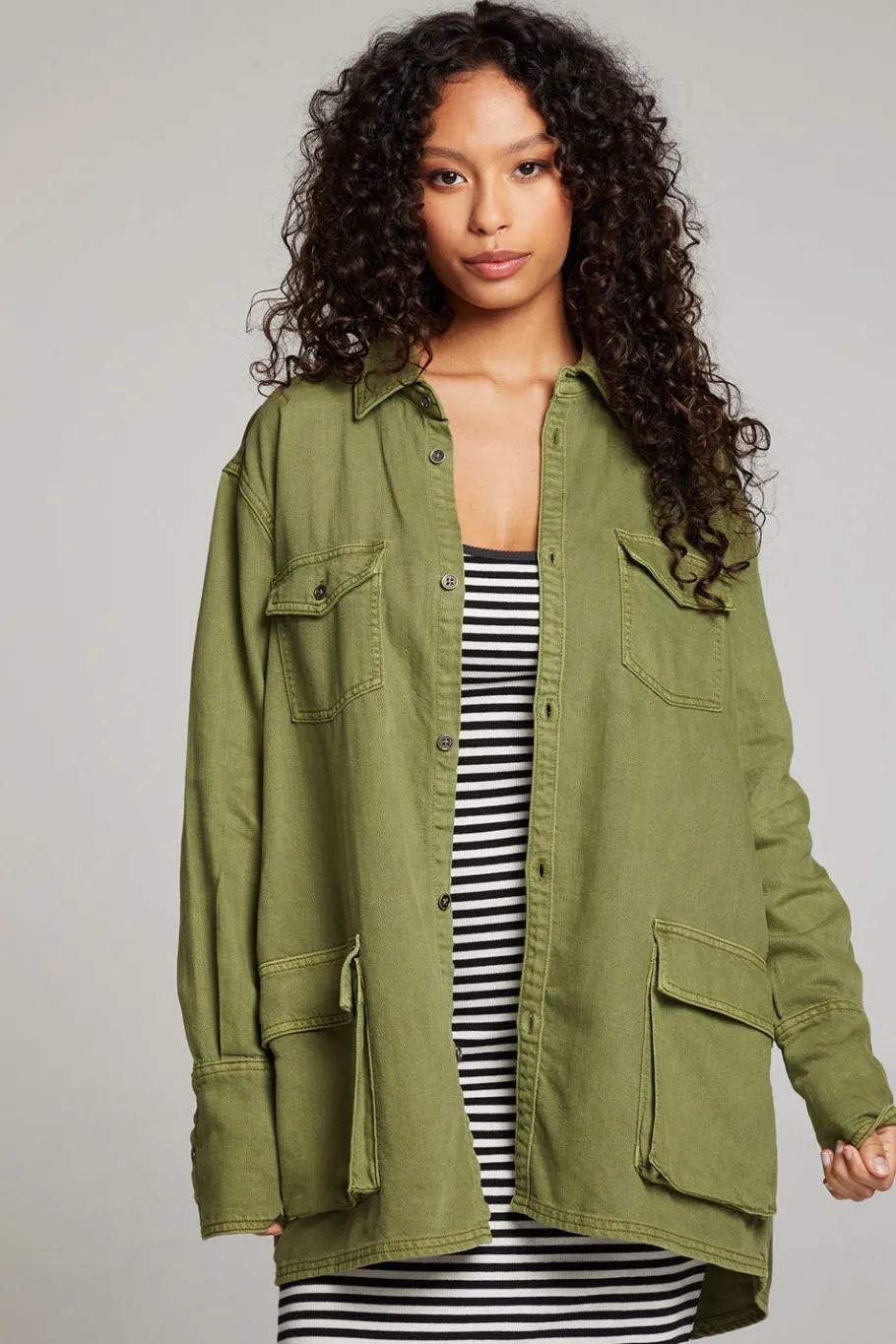 Flash Sale Chaser Brand Sweet Pea Sphagnum Button Up
