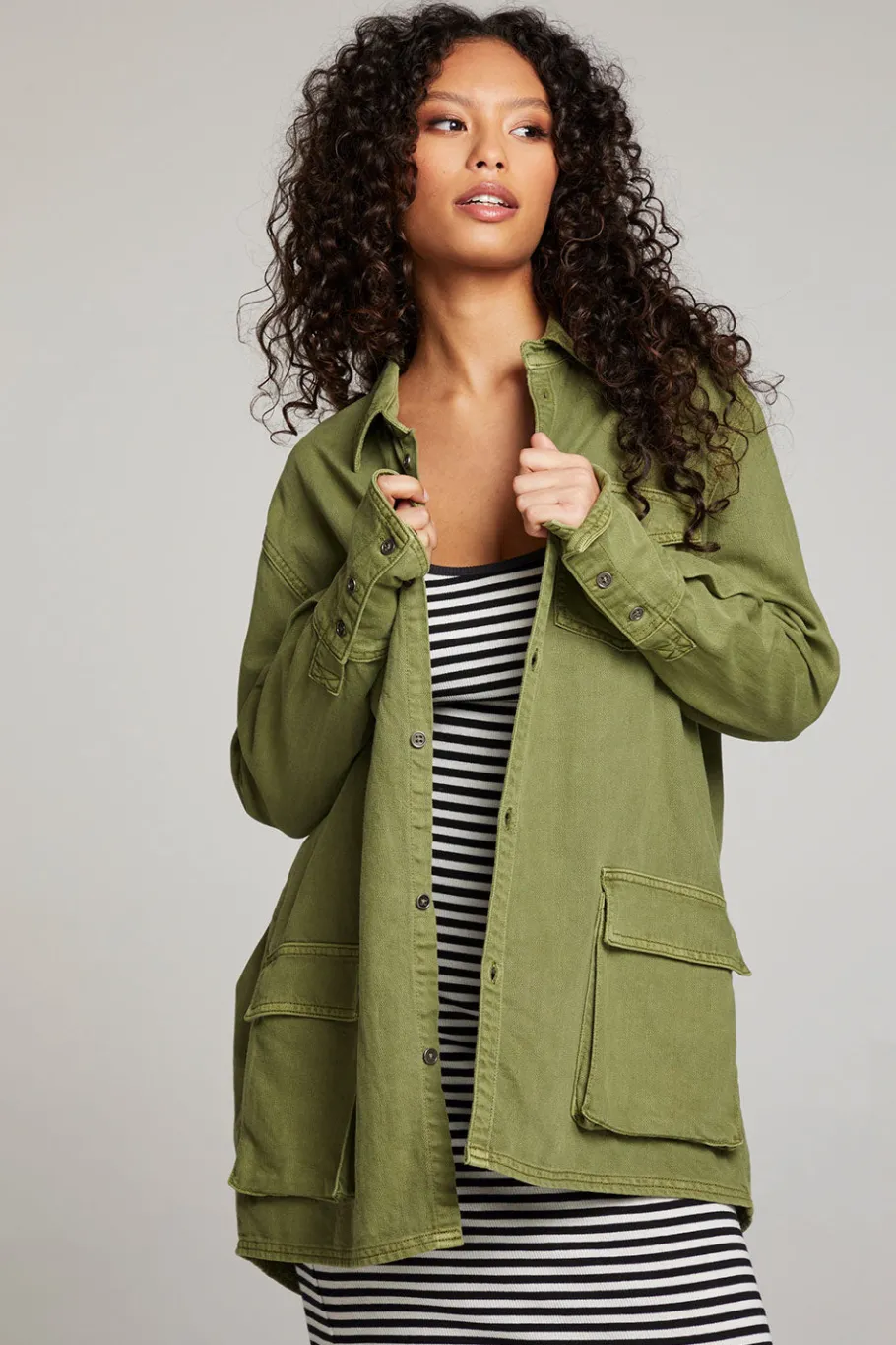 Flash Sale Chaser Brand Sweet Pea Sphagnum Button Up