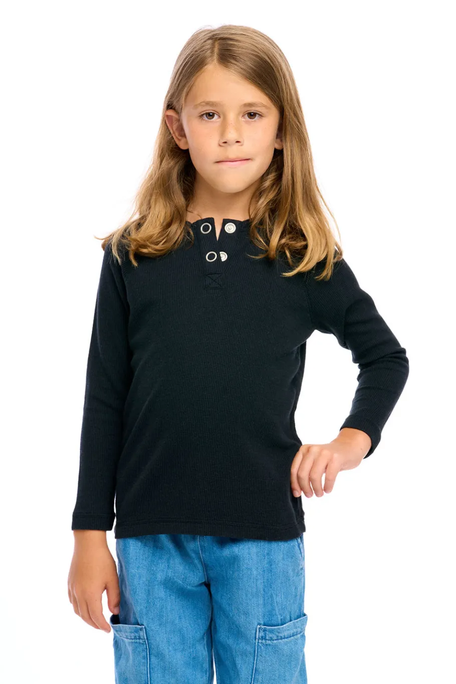 Sale Chaser Brand Thermal Long Sleeve Raglan Henley