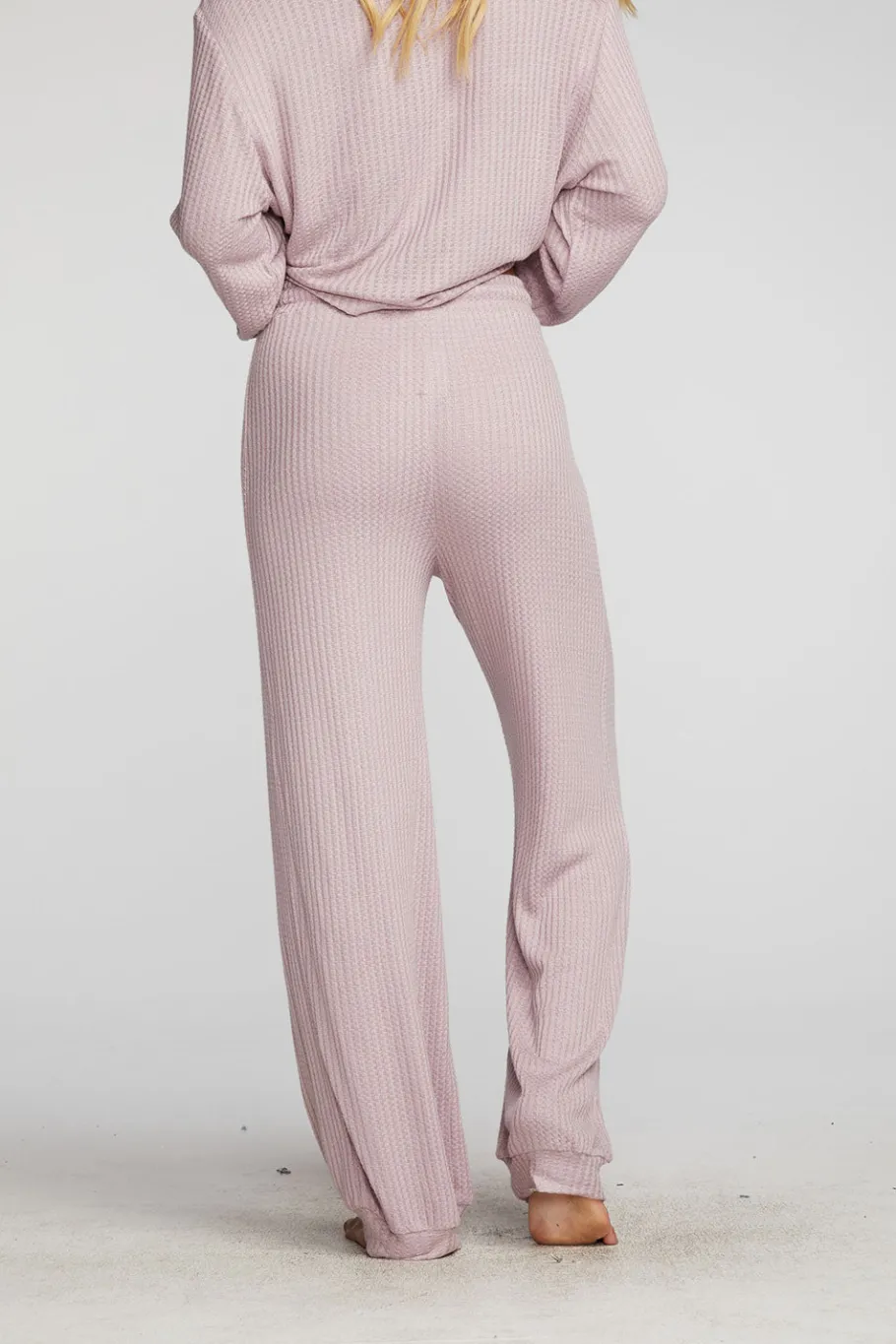 Shop Chaser Brand Thermal Waffle Blouson Hem Joggers