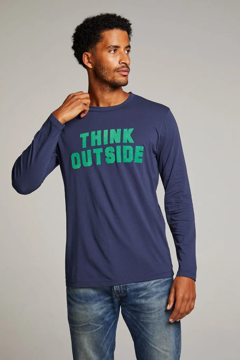Outlet Chaser Brand Think Outside Mens Long Sleeve