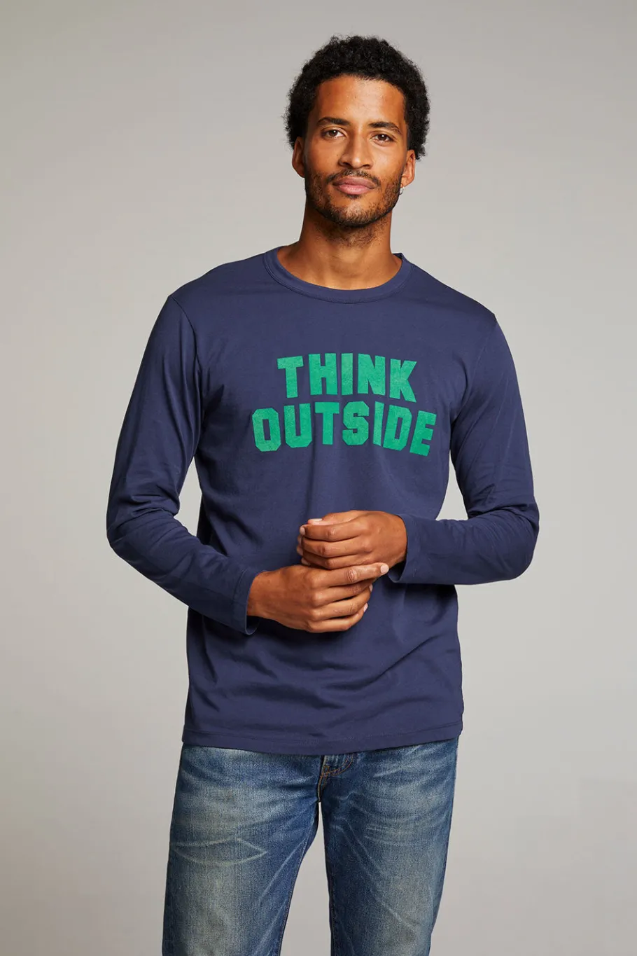 Outlet Chaser Brand Think Outside Mens Long Sleeve