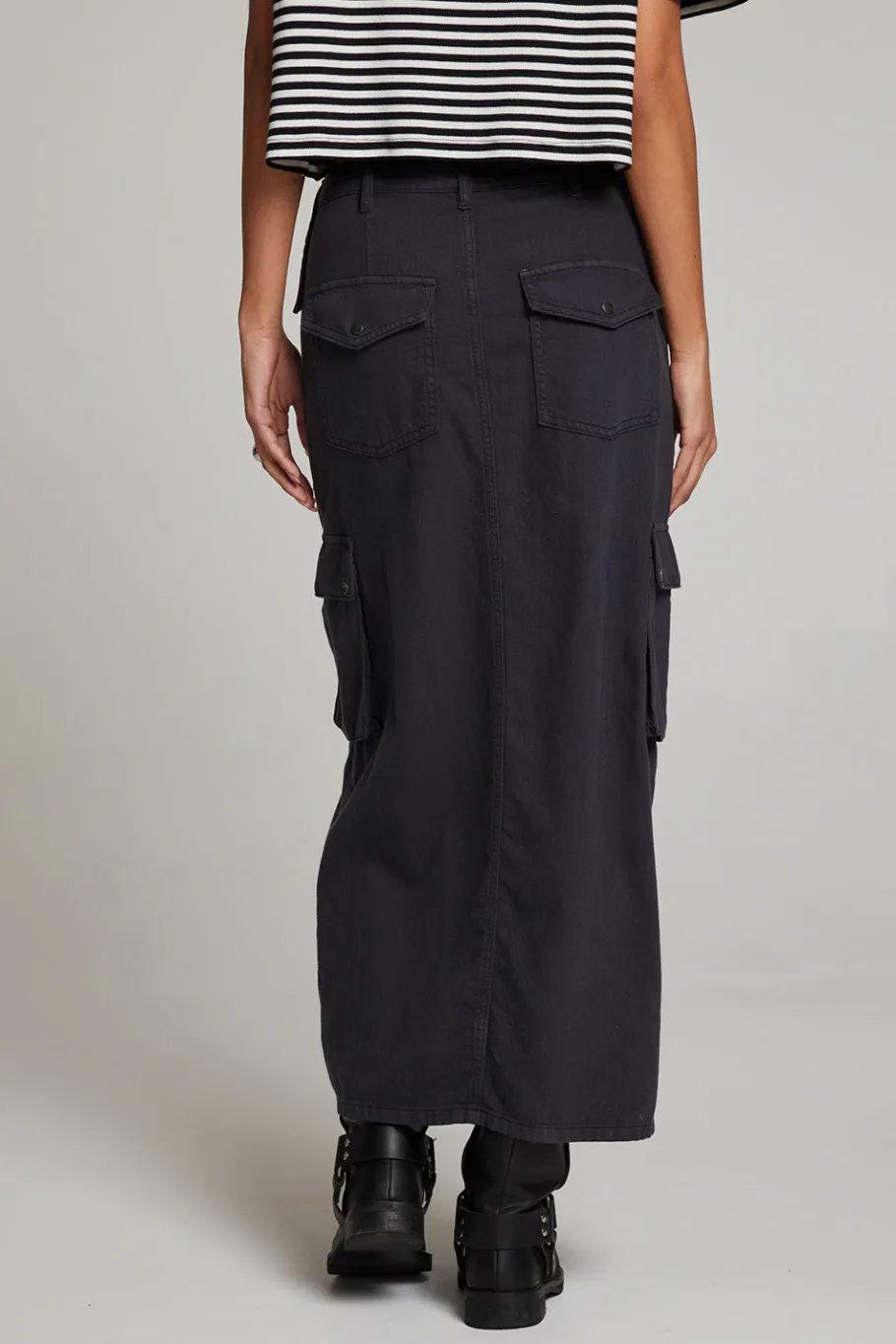 Cheap Chaser Brand Tri Licorice Maxi Skirt