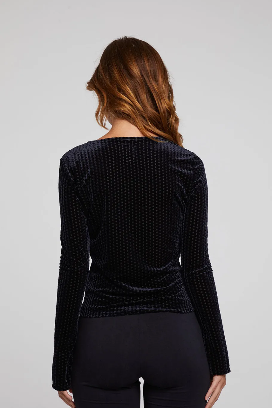 Sale Chaser Brand Union Check Burnout Long Sleeve