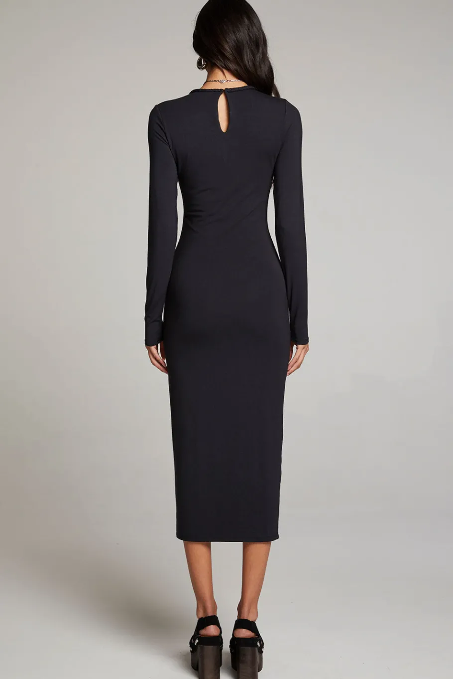 Shop Chaser Brand Vedaa Licorice Midi Dress