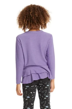Clearance Chaser Brand Veronica Purple Long Sleeve Tee