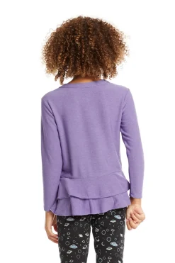 Clearance Chaser Brand Veronica Purple Long Sleeve Tee