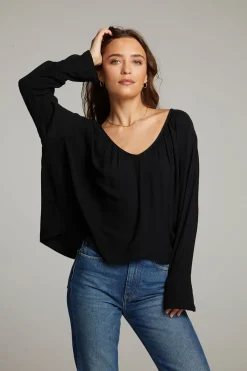 Shop Chaser Brand Warren Licorice Blouse