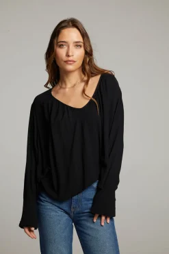 Shop Chaser Brand Warren Licorice Blouse