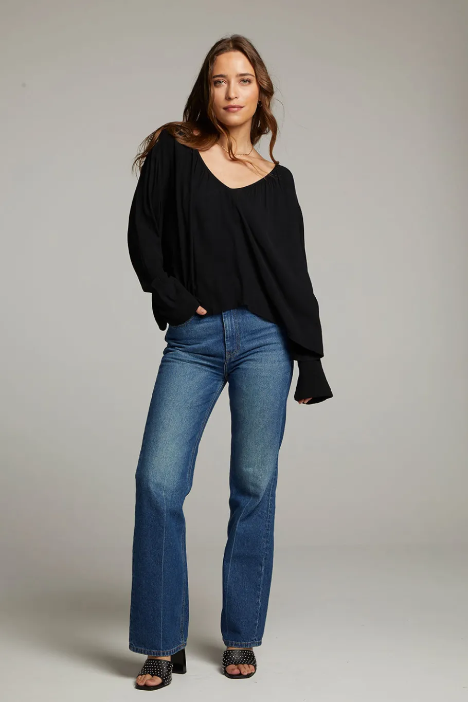 Shop Chaser Brand Warren Licorice Blouse