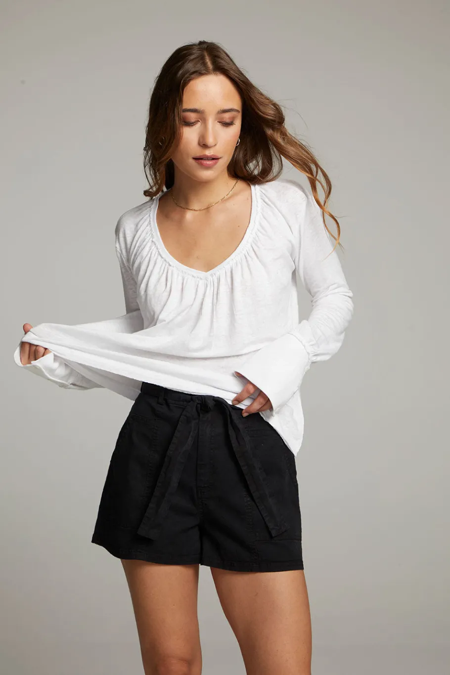 Cheap Chaser Brand Warren White Blouse