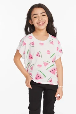 Hot Chaser Brand Watermelon Lips Girls Tee