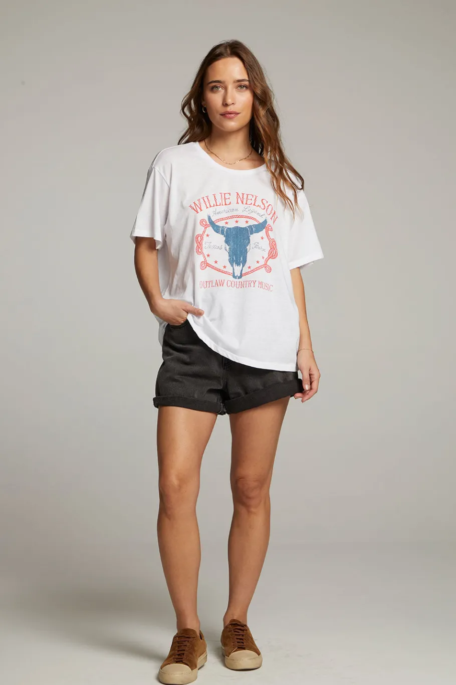 Clearance Chaser Brand Willie Nelson American Legend Tee