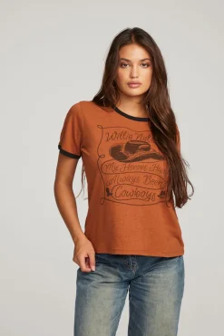 Best Sale Chaser Brand Willie Nelson Cowboys Tee