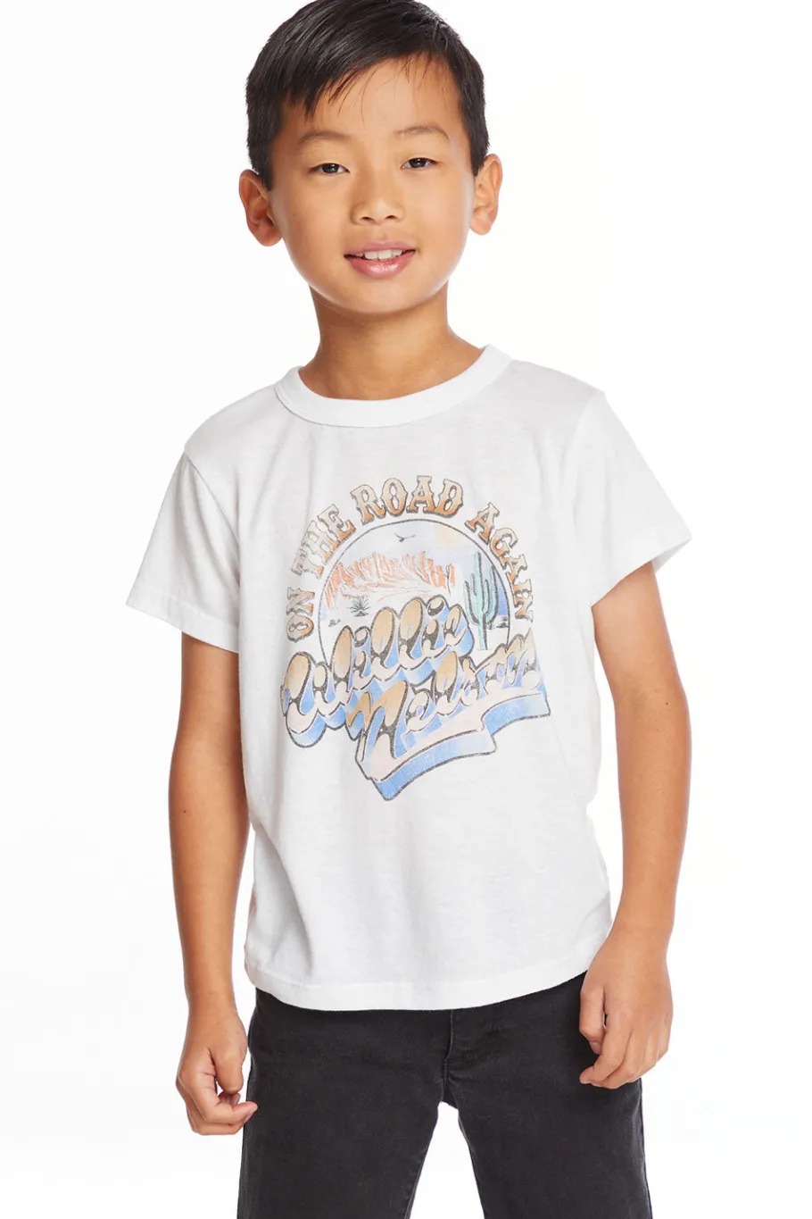Flash Sale Chaser Brand Willie Nelson On The Road Again Boys Tee