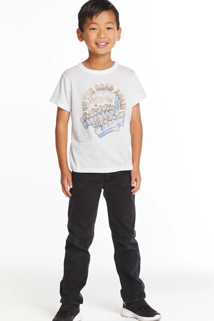 Flash Sale Chaser Brand Willie Nelson On The Road Again Boys Tee