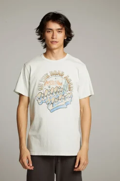 Fashion Chaser Brand Willie Nelson On The Road Again Crew Neck Tee