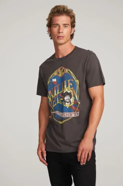 Clearance Chaser Brand Willie Nelson Outlaw Country Mens Tee