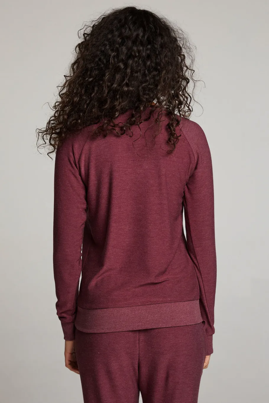 Store Chaser Brand Wine Red Long Sleeve Raglan Pullover