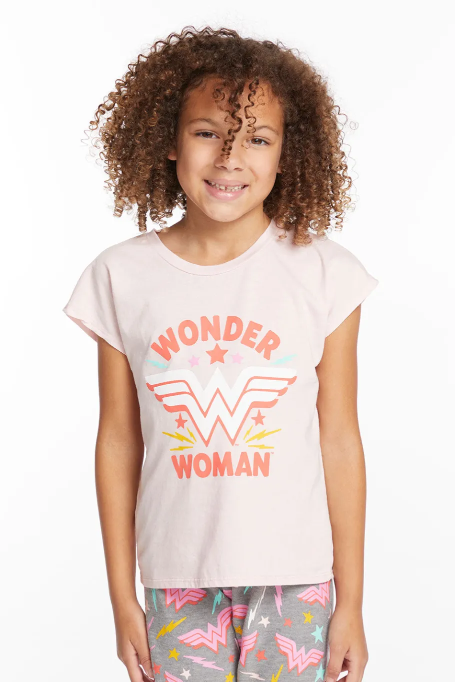 Store Chaser Brand Wonder Woman Retro Logo Girls Tee
