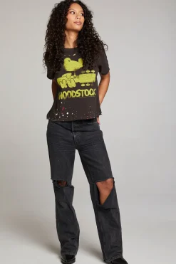 Discount Chaser Brand Woodstock Bird On Guitar Tee