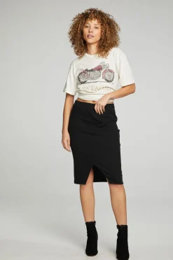 Best Sale Chaser Brand Wrap Front Pencil Skirt