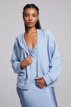 Online Chaser Brand Yaro Blue Grotto Zip Up Sweatshirt