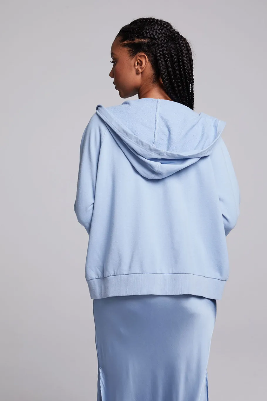 Online Chaser Brand Yaro Blue Grotto Zip Up Sweatshirt