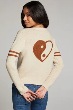 Shop Chaser Brand Yin Yang Heart Cardigan