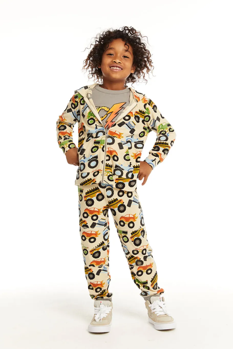 Discount Chaser Brand Zip Up Monster Truck Hoodiee