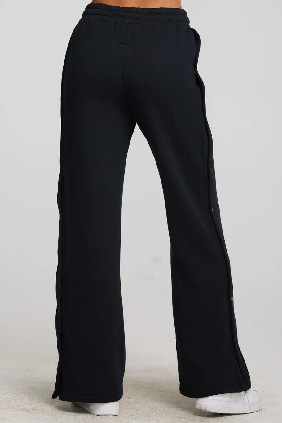 Discount Chaser Brand Zuma Cotton Terry Wide Leg Joggers With Button Side Seam